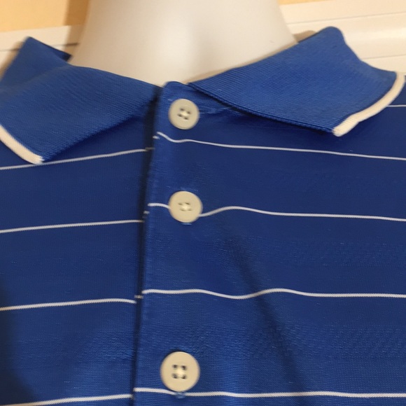 Men's Blue Stripe Faldo Golf t-shirt XXL - Picture 5 of 8